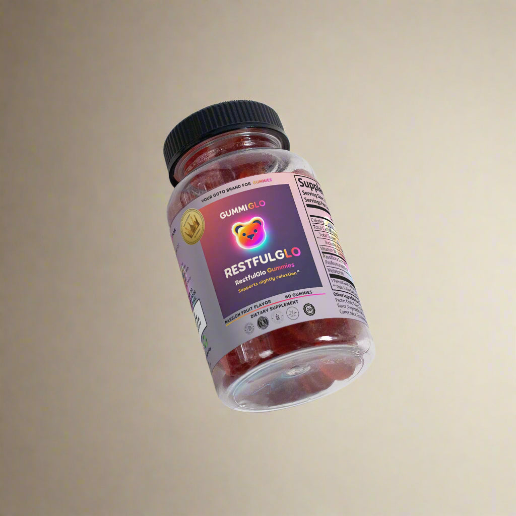 RestfulGlo Gummies – Passion Fruit Flavor (60 Gummies)
