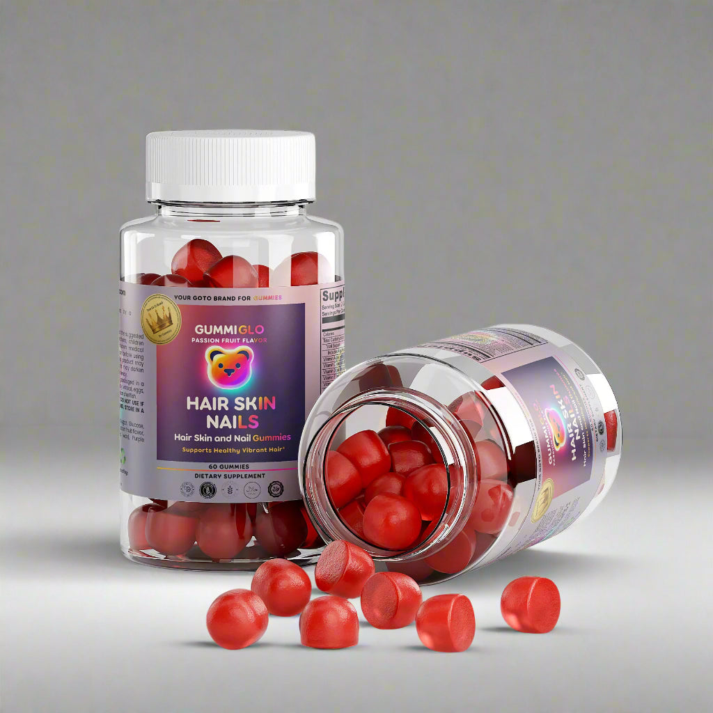 Hair, Skin & Nails Gummies - Passion Fruit Flavor (60 Gummies)