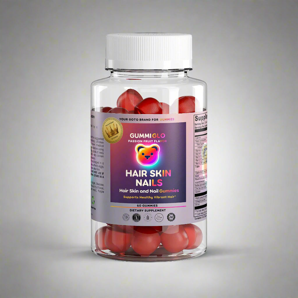 Hair, Skin & Nails Gummies - Passion Fruit Flavor (60 Gummies)