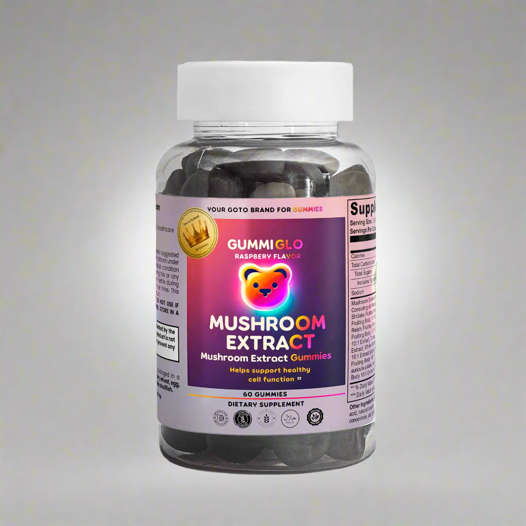 Mushroom Extract Complex - Raspberry Flavor (60 Gummies)