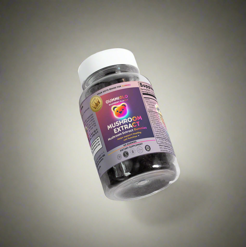 Mushroom Extract Complex - Raspberry Flavor (60 Gummies)