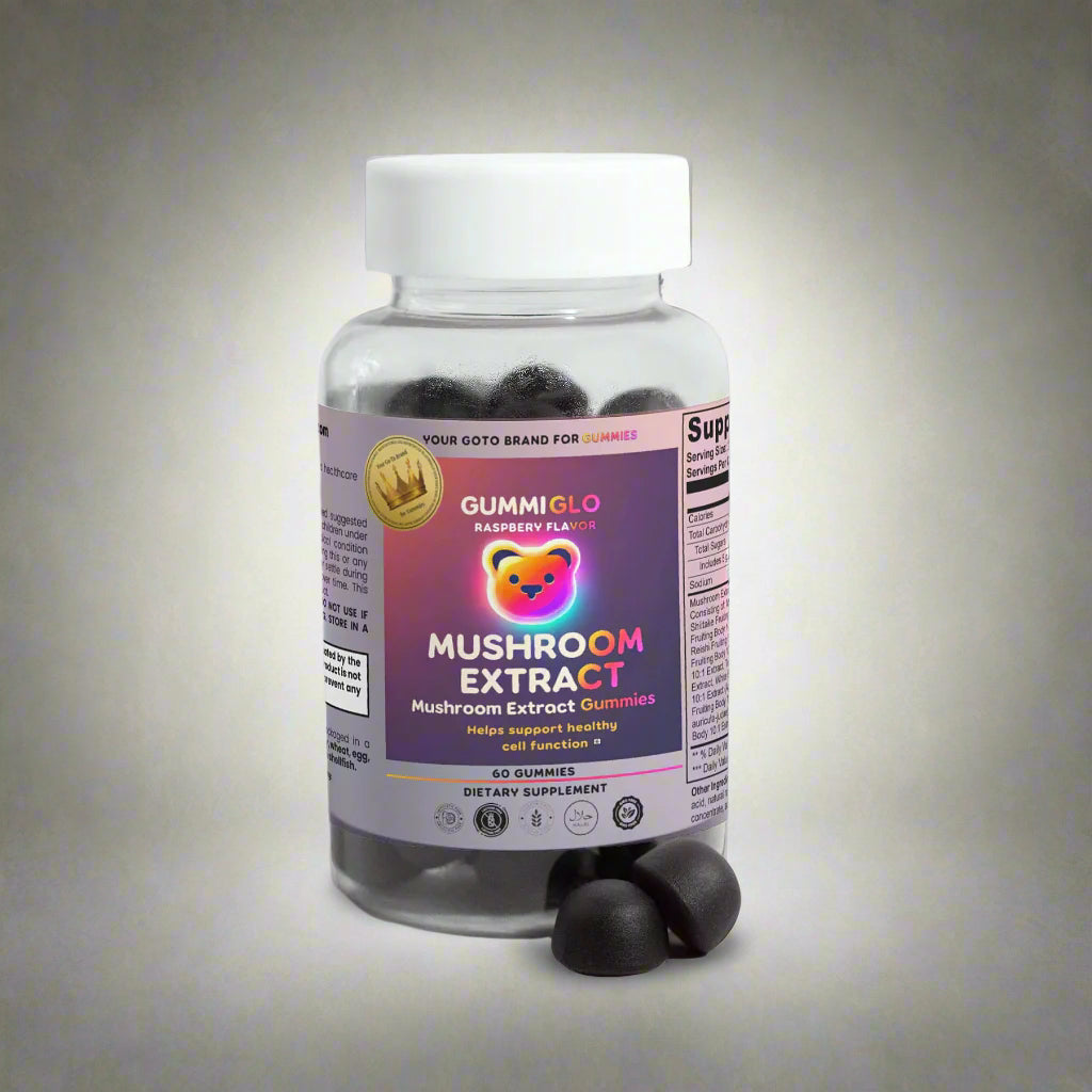 Mushroom Extract Complex - Raspberry Flavor (60 Gummies)