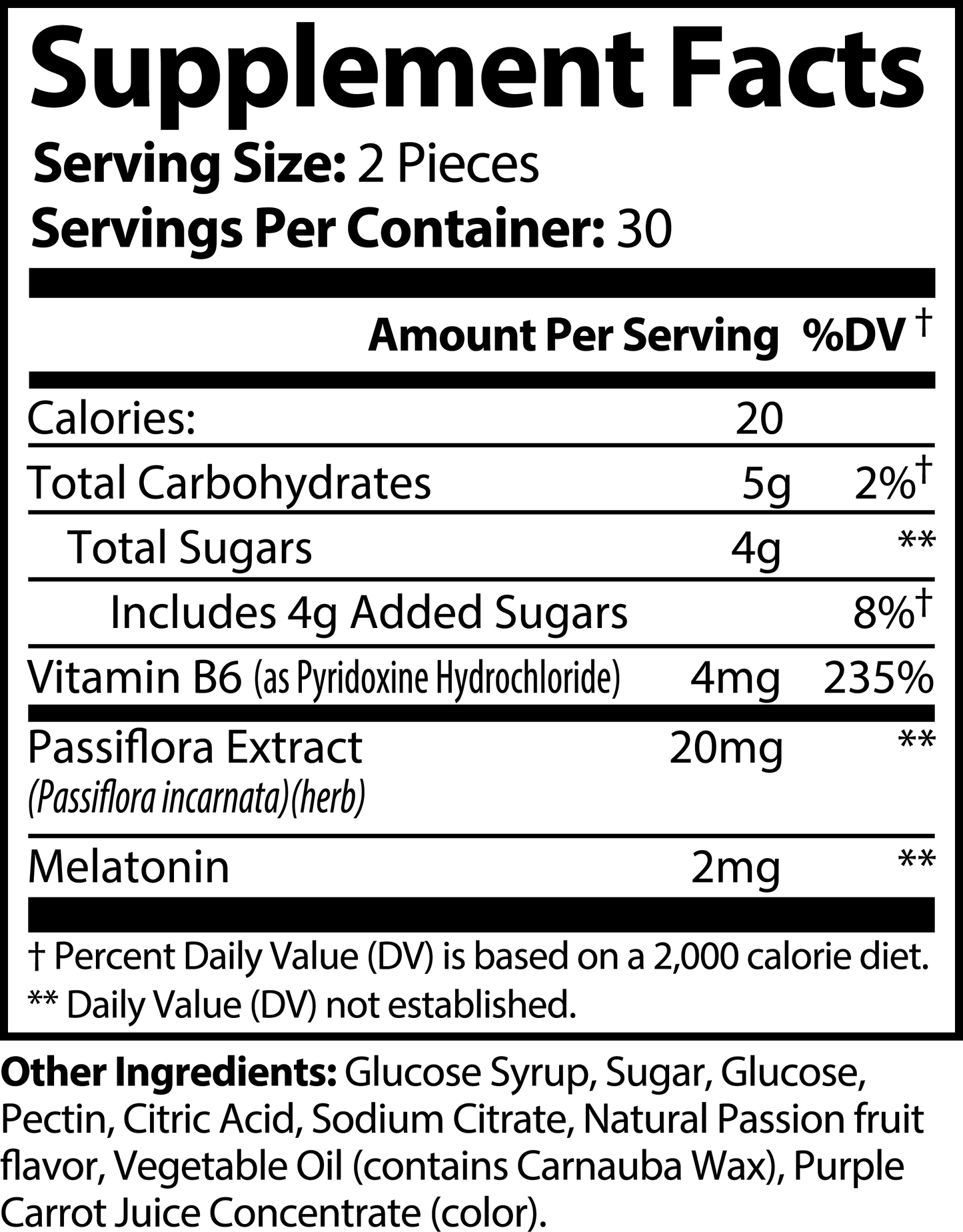 RestfulGlo Gummies – Passion Fruit Flavor (60 Gummies)