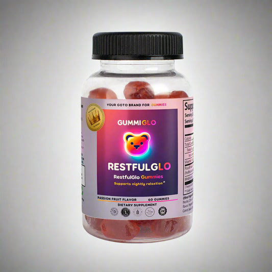 RestfulGlo Gummies – Passion Fruit Flavor (60 Gummies)