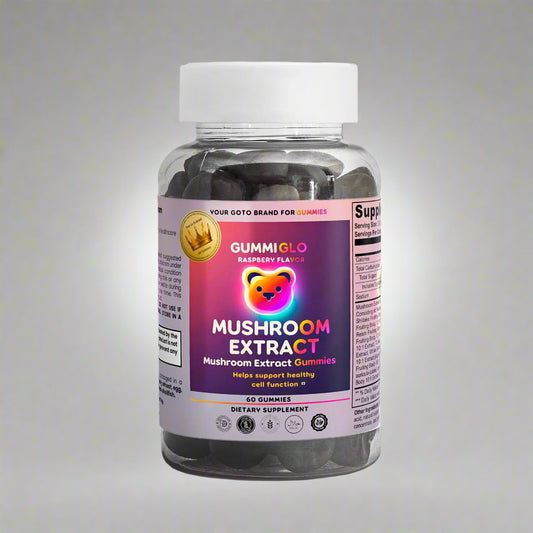 Mushroom Extract Complex - Raspberry Flavor (60 Gummies)