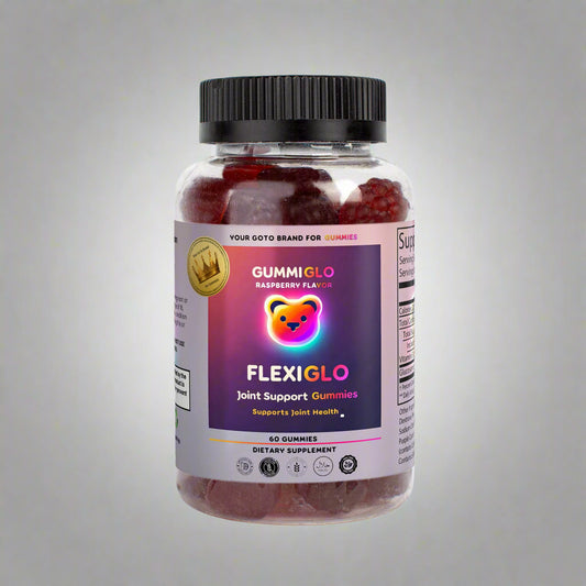 FlexiGlo Gummies – Raspberry Flavor (60 Gummies)